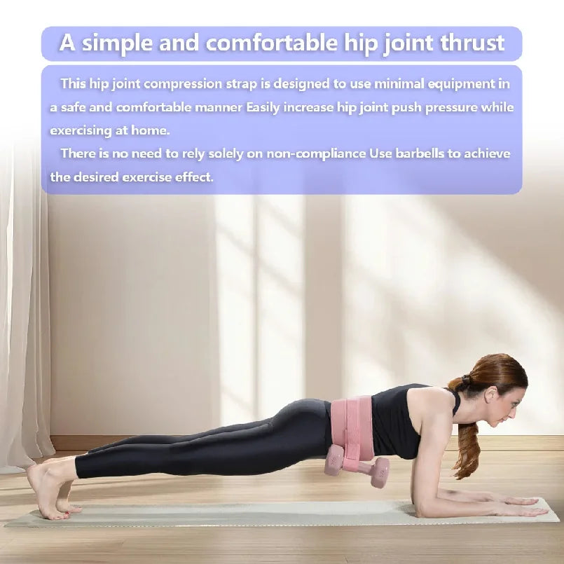 Elevate Your Workout with the Pink Thrust Belt – Ultimate Hip Protection for Dumbbells, Kettlebells, and Plates – Slip-Resistant Padding for Gym, Home, and On-The-Go Fitness!