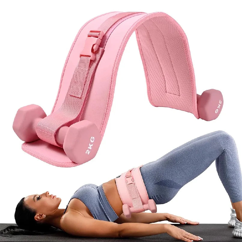 Elevate Your Workout with the Pink Thrust Belt – Ultimate Hip Protection for Dumbbells, Kettlebells, and Plates – Slip-Resistant Padding for Gym, Home, and On-The-Go Fitness!